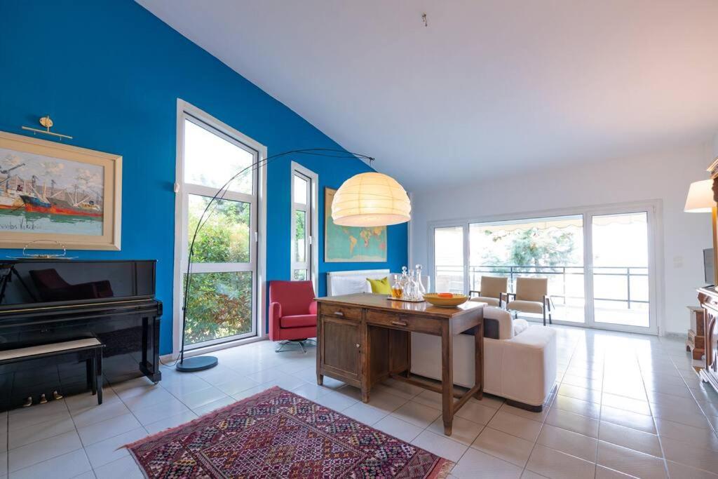Pool Sea View Holiday Home Close To The Beach Kavala Extérieur photo